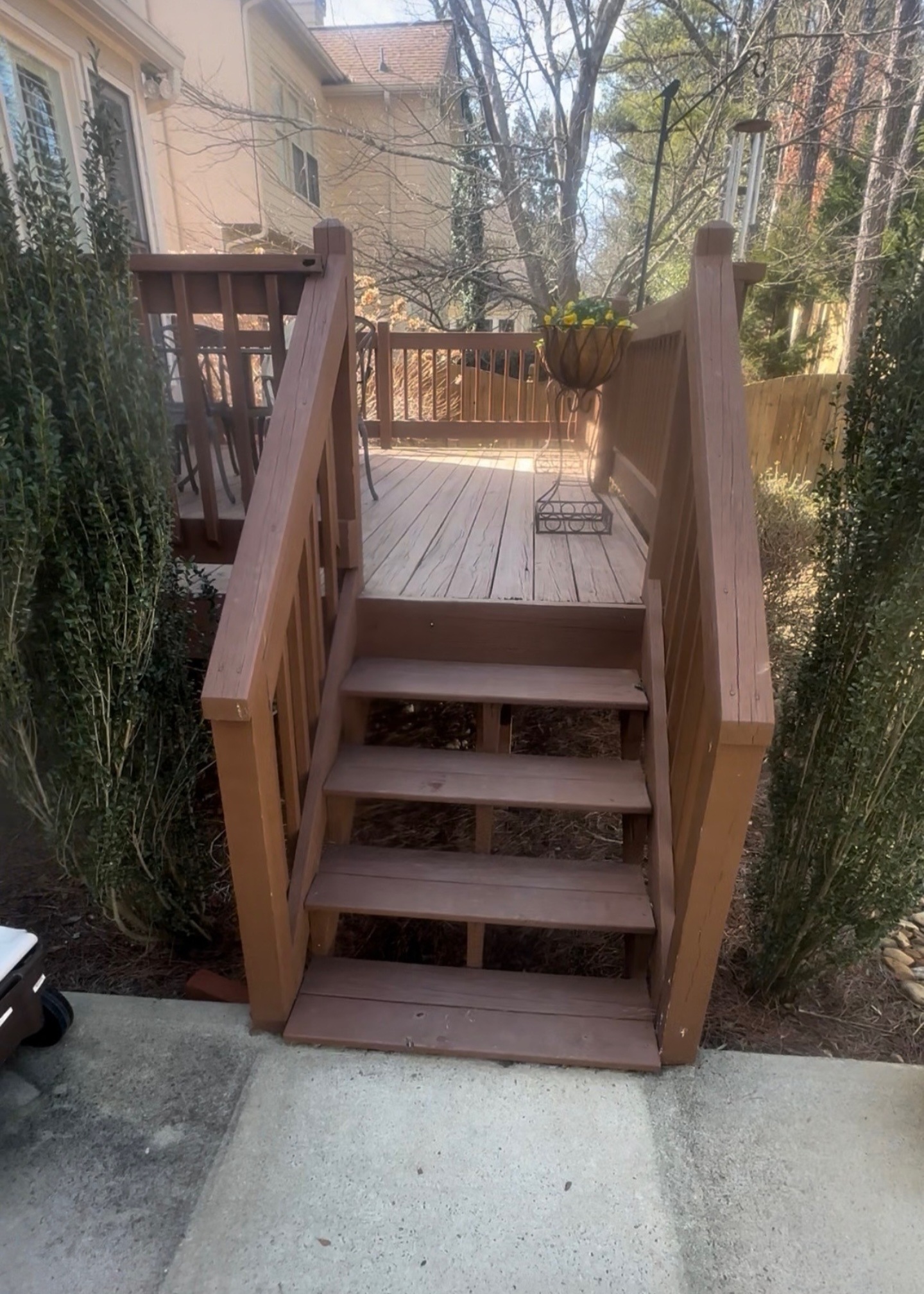 Deck and porch project 1 - Before